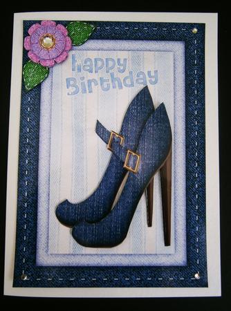 My Denim Birthday Shoes by Bernie Mclaughlin