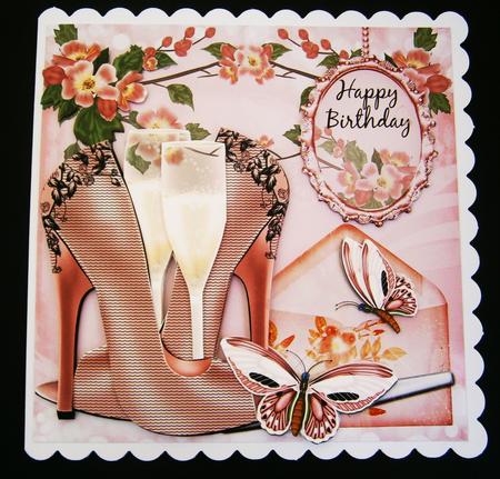Birthday or Anniversary Shoe and Champagne Kit by Bernie Mclaughlin