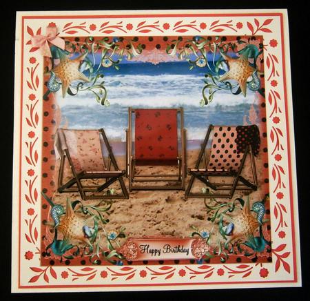 Pretty in Pink the Deckchairs by Bernie Mclaughlin