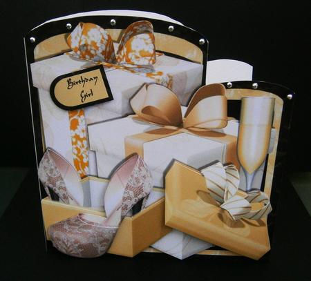 Shoes & Champagne Shaped Topper by Bernie Mclaughlin