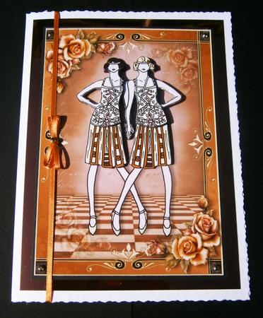 2 Deco Ladies - Wedding, 2 Brides by Bernie Mclaughlin