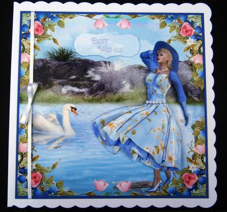 1950's Swan Lake Lady Mini Kit by Bernie Mclaughlin