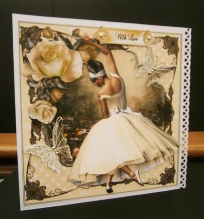 Lemon Sorbet Ballet Card Front Mini Kit by Bernie Mclaughlin