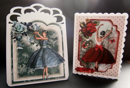 Vintage Ballet 8x Toppers and Decoupage Kit by Bernie Mclaughlin