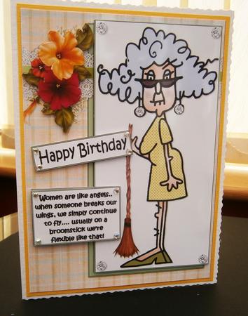 Stella Women Are Like Angels Quick Card by Bernie Mclaughlin