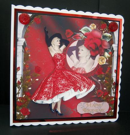 1950's Dramatic Rose Lady Reflection Mini Kit by Bernie Mclaughlin