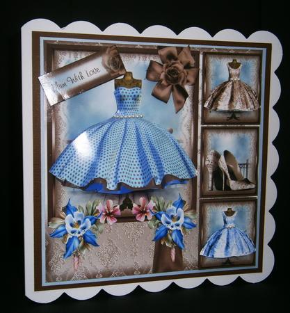 1950's Beautiful Boutique Card Front Mini Kit by Bernie Mclaughlin
