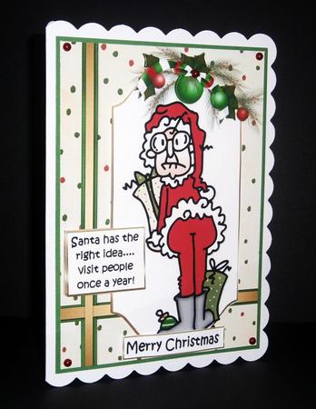 Gus Says Santa Has the Right Idea Quick Card by Bernie Mclaughlin