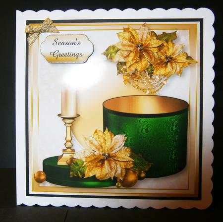 Christmas Gift Box & Candle by Bernie Mclaughlin