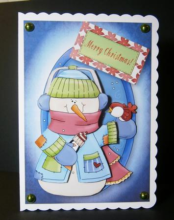 Frosty Snowman Decoupage Mini Kit by Bernie Mclaughlin