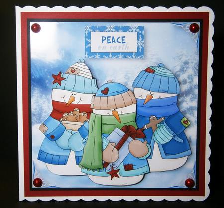 Snowman Trio - Peace on Earth by Bernie Mclaughlin