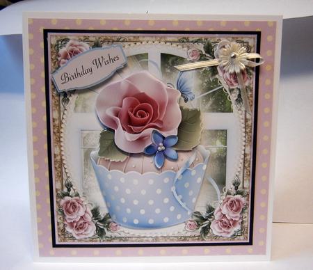 Cupcake Rose Topper by Bernie Mclaughlin
