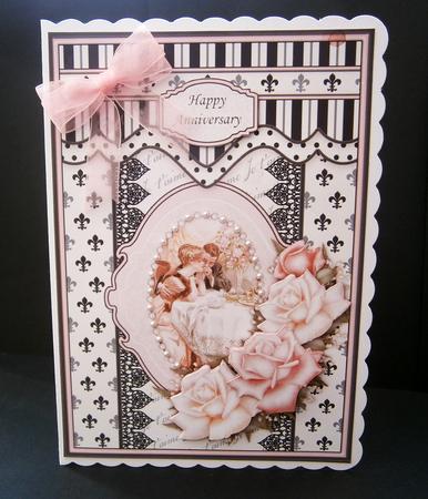 A Romantic Evening Card Topper & Decoupage by Bernie Mclaughlin