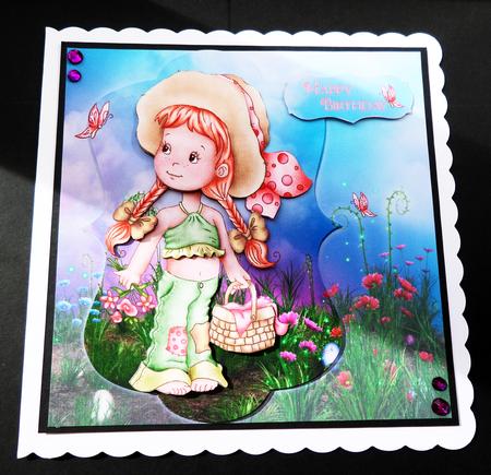 Picnic in the Flowers Bracket Topper Mini Kit by Bernie Mclaughlin