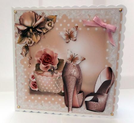 Polka Dots Cupcake and Shoes Topper by Bernie Mclaughlin