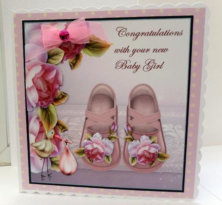 Baby Girl Shoes and Roses by Bernie Mclaughlin