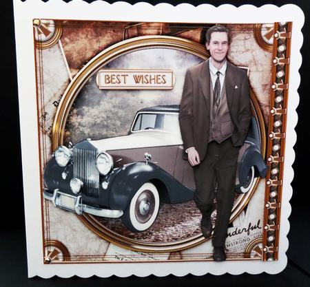 Art Deco Man Antonio (brown) Mini Kit by Bernie Mclaughlin