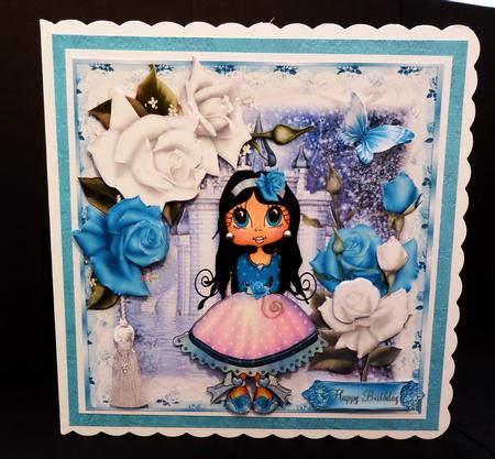 Beautiful the Little Princess Card Front Kit by Bernie Mclaughlin