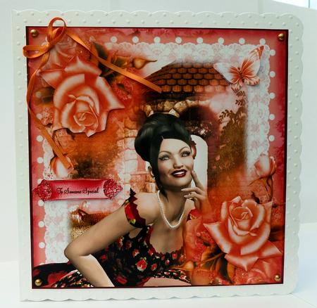The Vintage Style Spanish Rose by Bernie Mclaughlin