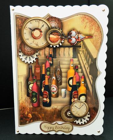 Party Time Male Card by Bernie Mclaughlin