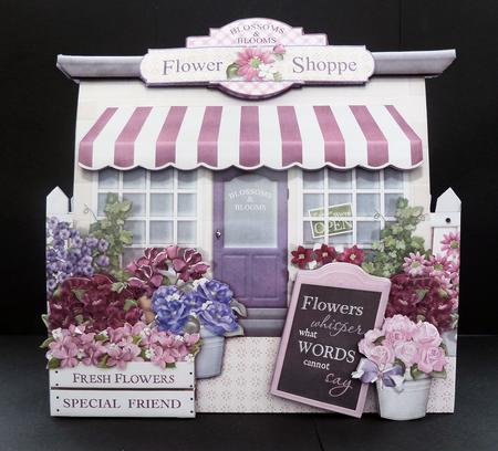 Flower Shop Shaped Card & Decoupage Kit by Bernie Mclaughlin