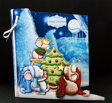 Reach for the Star Christmas Shaped Card Kit & Decoupage by Bernie Mclaughlin