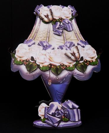 Beautiful Purple Vintage Lamp by Bernie Mclaughlin