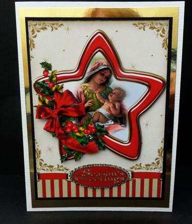 Beautiful Star Madonna and Child by Bernie Mclaughlin