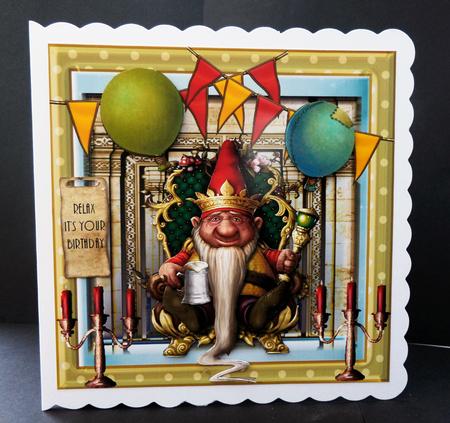 Relax Its Your Birthday Card Front Kit by Bernie Mclaughlin