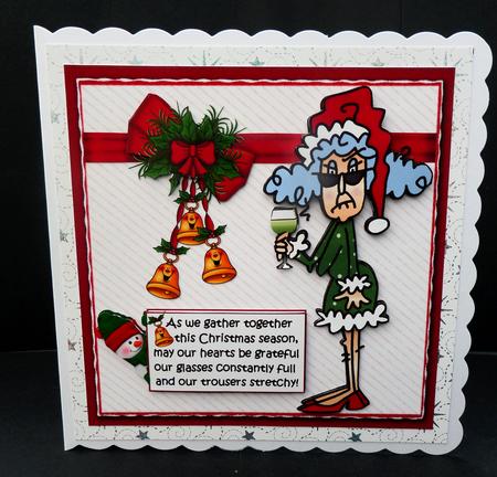 8x8 Stella Sends Christmas Greetings Mini Kit by Bernie Mclaughlin