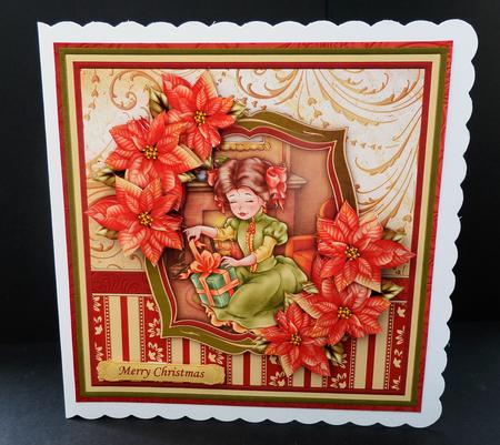 Victorian Christmas Gift Mini Kit with Decoupage by Bernie Mclaughlin