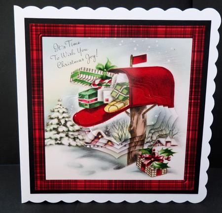 Christmas Post Card with Shaped Layers by Bernie Mclaughlin
