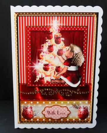 Oh Christmas Tree A5 Card Front by Bernie Mclaughlin