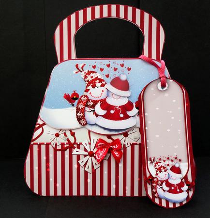 The Jolly Snowman, Handbag Card Kit by Bernie Mclaughlin