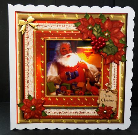 Jolly Santa Topper by Bernie Mclaughlin