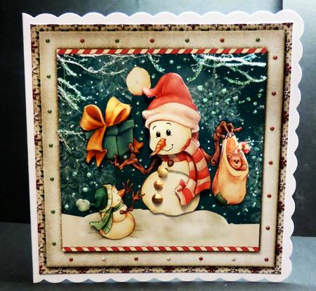 7.5 x 7.5 Card Topper Because by Bernie Mclaughlin