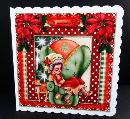 Waiting for Santa Card Front Kit by Bernie Mclaughlin