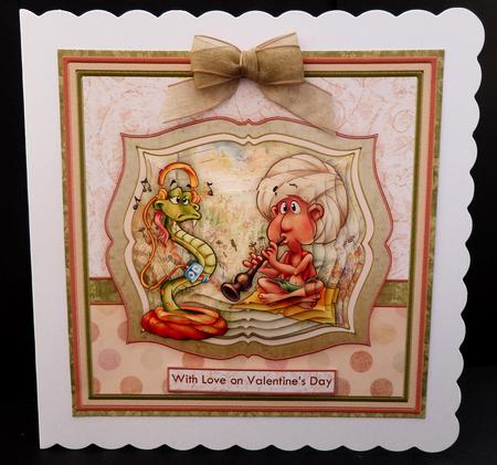 You Charm the Pants Off Me Card Topper & Decoupage by Bernie Mclaughlin