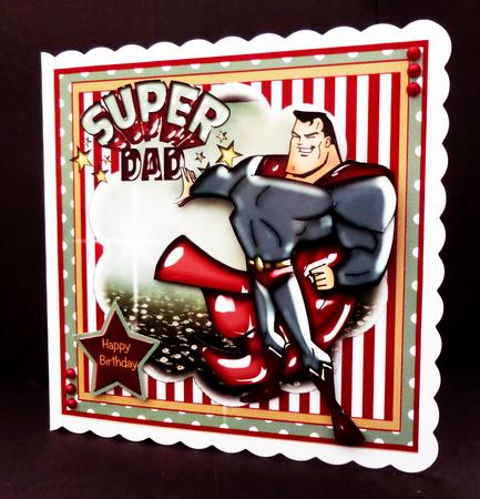 Super Dad Card Front Kit by Bernie Mclaughlin