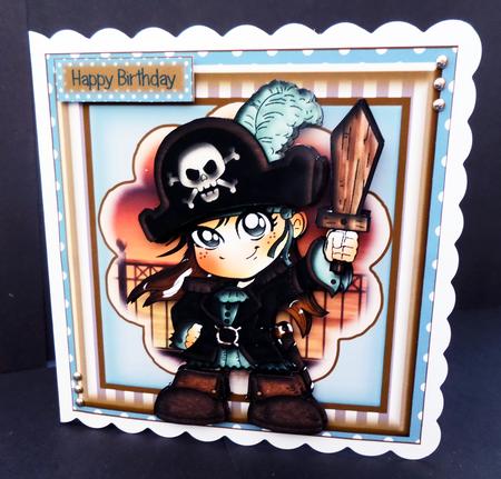 Li'l Pirate Card Front Kit by Bernie Mclaughlin