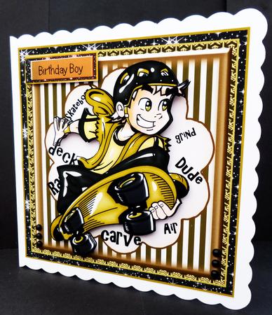 Skateboard Card Front Kit by Bernie Mclaughlin
