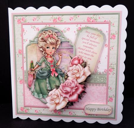 Trip to the Florists 8x8 Mini Kit & Decoupage by Bernie Mclaughlin