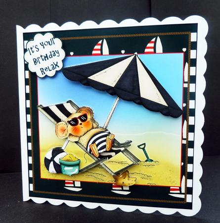 Summer Siun Mouse Card Front Kit by Bernie Mclaughlin