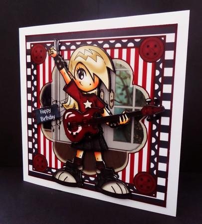 Rocking Birthday! Card Front Kit by Bernie Mclaughlin