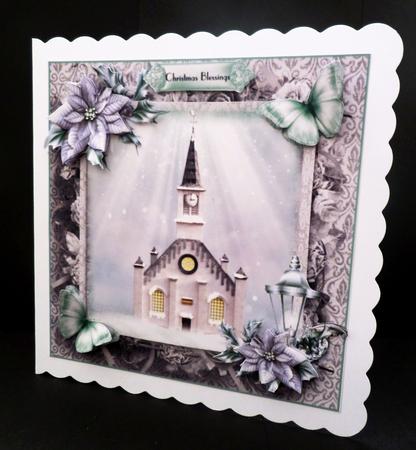 The Winter Church Card Front Kit by Bernie Mclaughlin