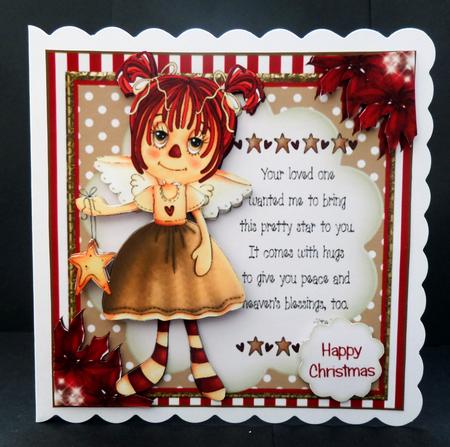 The Christmas Angel Card Front Kit by Bernie Mclaughlin