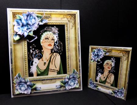 Stunning Flapper Lady No 14 Mini Kit by Bernie Mclaughlin