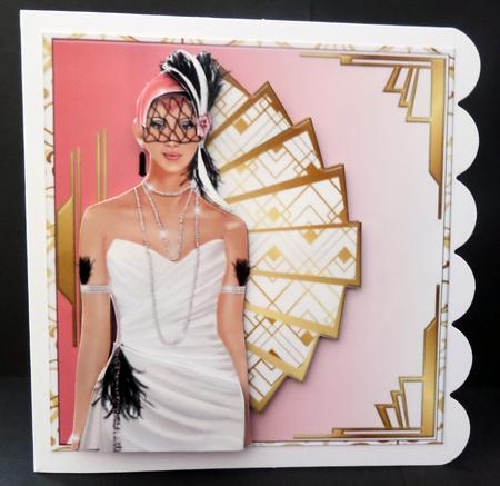 Stunning Flapper Lady No 25 Mini Kit by Bernie Mclaughlin