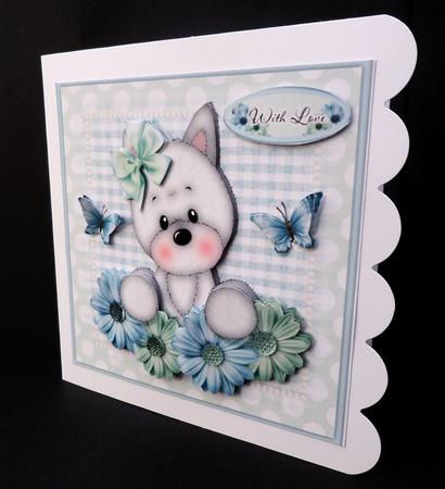 Millie with Flowers 2 Mini Kit by Bernie Mclaughlin