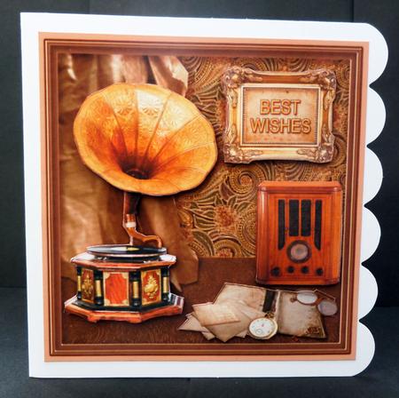 Vintage Men's Things 8in x 8in Decoupage Mini Kit by Bernie Mclaughlin